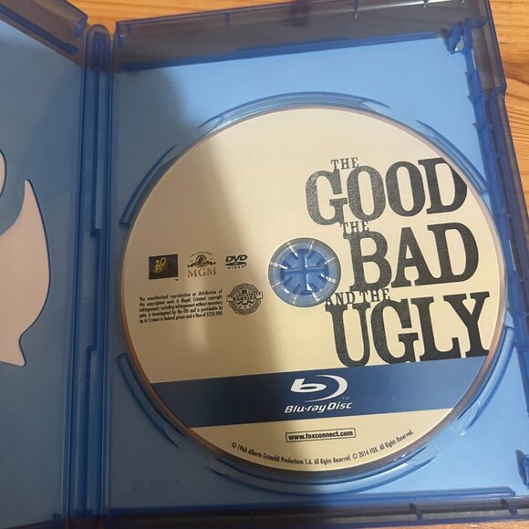 The Good, the Bad and the Ugly DVD 2014 Clint Eastwood No Digital, Used Good Con - Picture 2 of 3